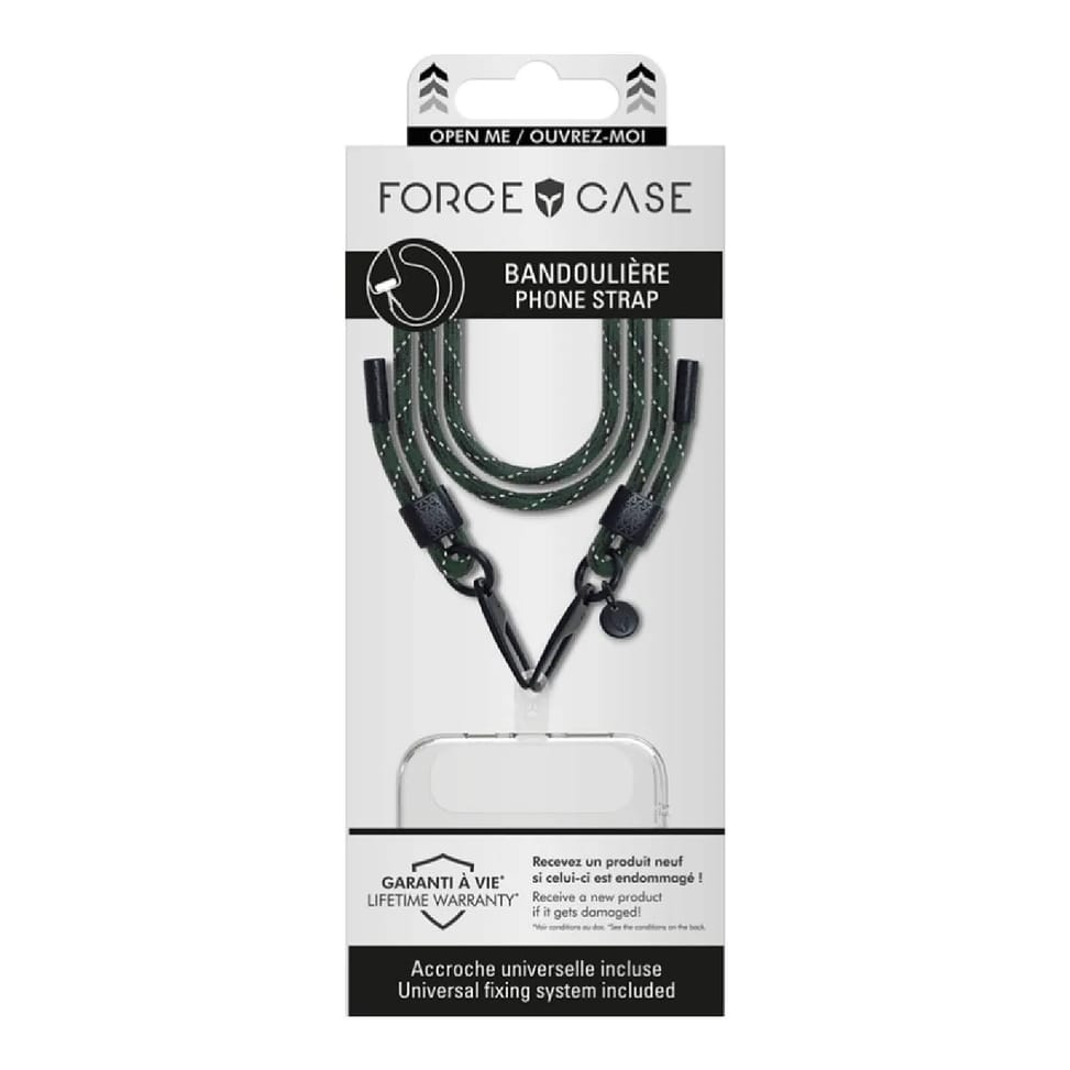 Force Case Bandoulière Smartphone Universelle Vert foncé — image 2