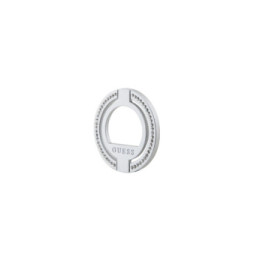Guess Anneau de Support Magsafe 360° Orné de Strass Argent