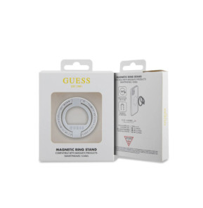 Guess Anneau de Support Magsafe 360° Orné de Strass Argent