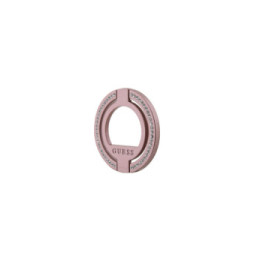 Guess Anneau de Support Magsafe 360° Orné de Strass Rose