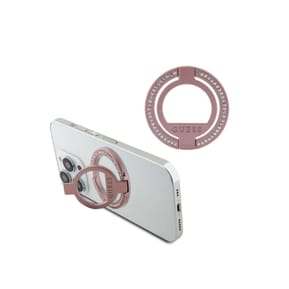 Guess Anneau de Support Magsafe 360° Orné de Strass Rose — image 2