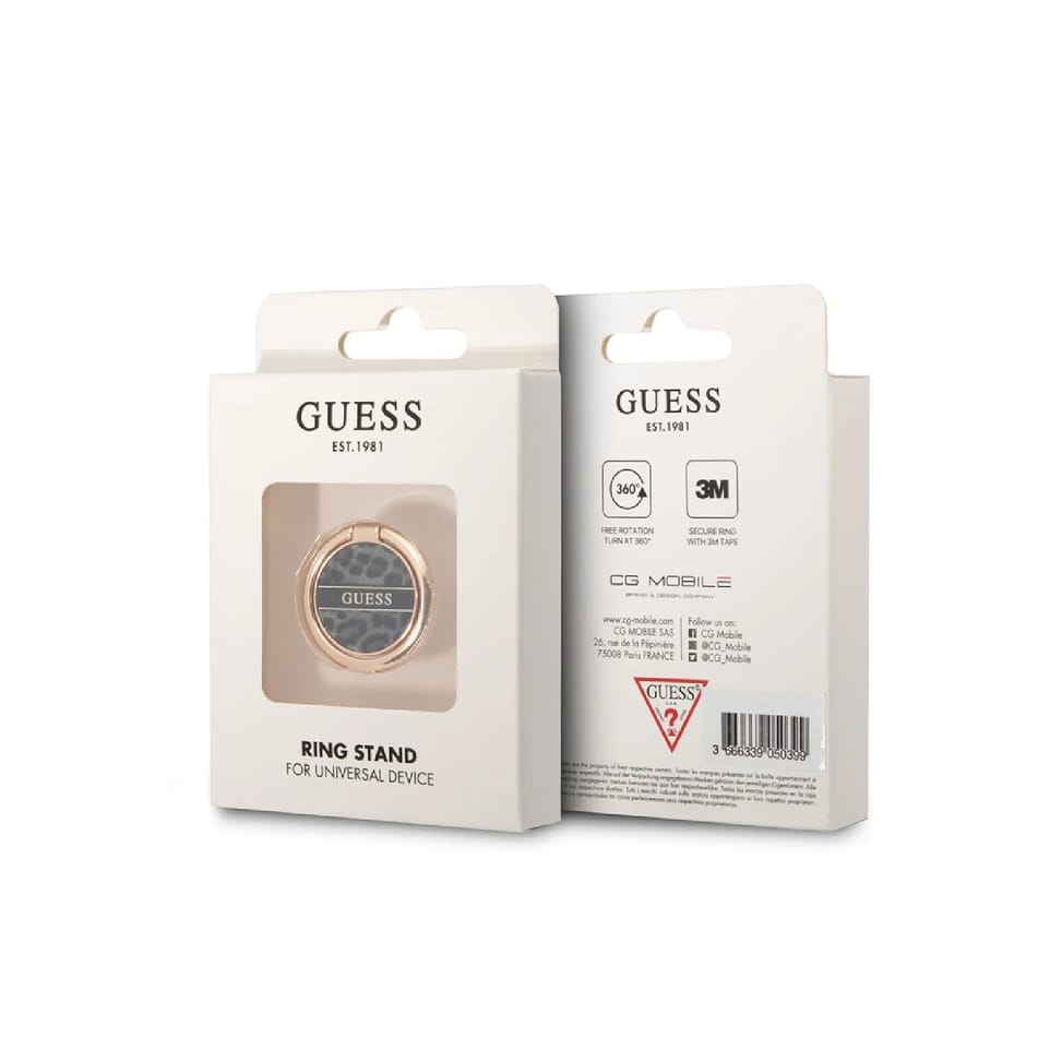 Guess Anneau de Support Universel Motif Léopard Noir — image 3