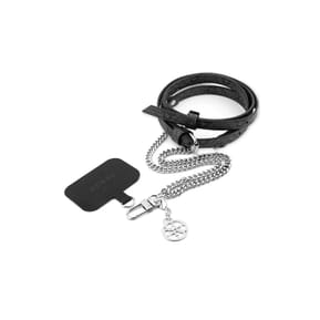 Guess Bandoulière Tour de Cou pour Smartphone Universel Noir / Argent