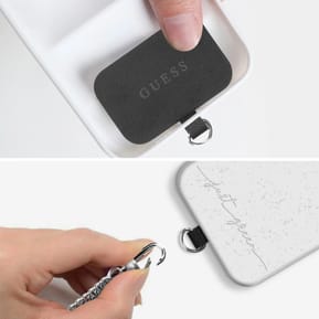 Guess Cordon Bandoulière Smartphone Longueur 150cm avec Accroche Argent et Noir — image 5