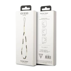 Guess Cordon de Téléphone Universel Blanc / Noir — image 3