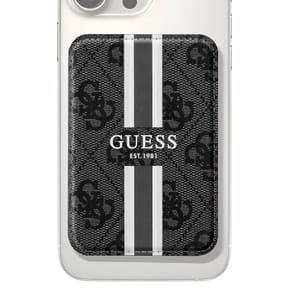 Guess Porte-cartes MagSafe élégant avec Fixation magnétique sécurisée Noir