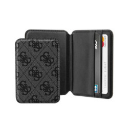 Guess Porte-cartes MagSafe élégant avec Fixation magnétique sécurisée Noir
