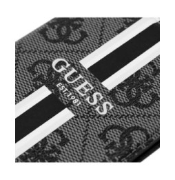 Guess Porte-cartes MagSafe élégant avec Fixation magnétique sécurisée Noir