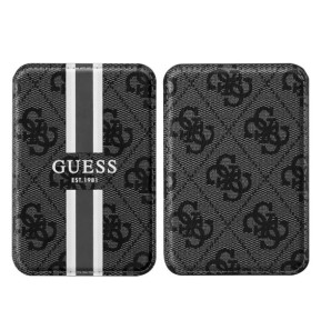 Guess Porte-cartes MagSafe élégant avec Fixation magnétique sécurisée Noir