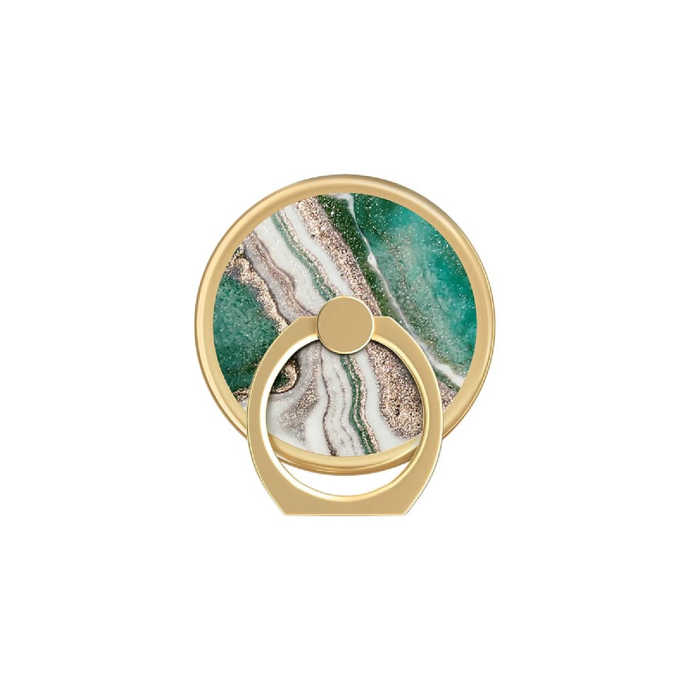 IDEAL OF SWEDEN Support Anneau pour Téléphone Universelle Modèle Golden Jade Marble Dorée — image 2