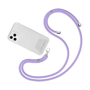 JUST GREEN Bandoulière pour Téléphone Universel Amovible avec Système de Fixation sur Coque Lavande