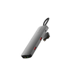 LinQ Hub 2 USB-C Multiports 7-en-2 PD 100W Ethernet Modèle D2 Pro MST Gris