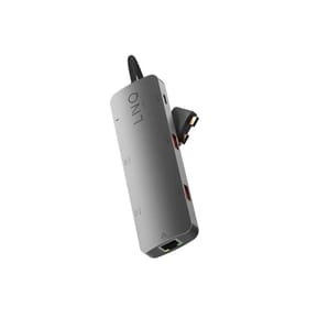 LinQ Hub 2 USB-C Multiports 7-en-2 PD 100W Ethernet Modèle D2 Pro MST Gris — image 2