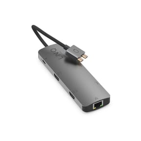 LinQ Hub 2 USB-C Multiports 7-en-2 PD 100W Ethernet Modèle D2 Pro MST Gris — image 3