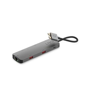 LinQ Hub 2 USB-C Multiports 7-en-2 PD 100W Ethernet Modèle D2 Pro MST Gris — image 4