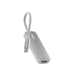 LinQ Hub 3-en-1 HDMI USB-C Power Delivery 140W 5Gbps Gris