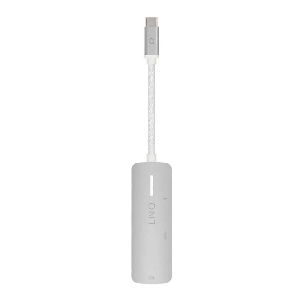 LinQ Hub 3-en-1 HDMI USB-C Power Delivery 140W 5Gbps Gris — image 5