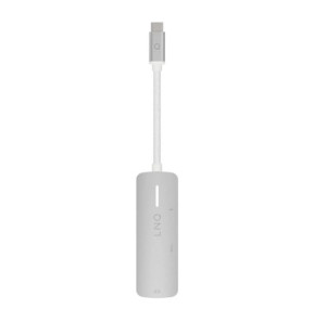 LinQ Hub 3-en-1 HDMI USB-C Power Delivery 140W 5Gbps Gris