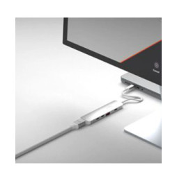 LinQ Hub Multiport Pro 5-en-1 HDMI 4K USB-C Power Delivery 140W 10Gbps Gris