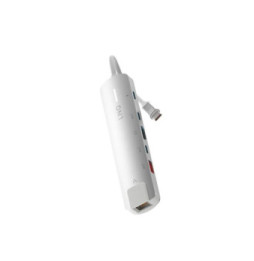 LinQ Hub Multiport Pro 6-en-1 HDMI 4K USB-C Power Delivery 140W 10Gbps Gris