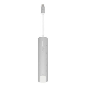 LinQ Hub Multiport Pro 6-en-1 HDMI 4K USB-C Power Delivery 140W 10Gbps Gris
