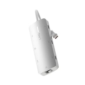 LinQ Hub Multiport Pro 8-en-1 HDMI 4K USB-C Power Delivery 140W 10Gbps Gris