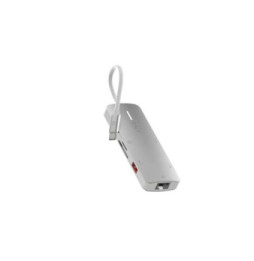 LinQ Hub Multiport Pro 8-en-1 HDMI 4K USB-C Power Delivery 140W 10Gbps Gris