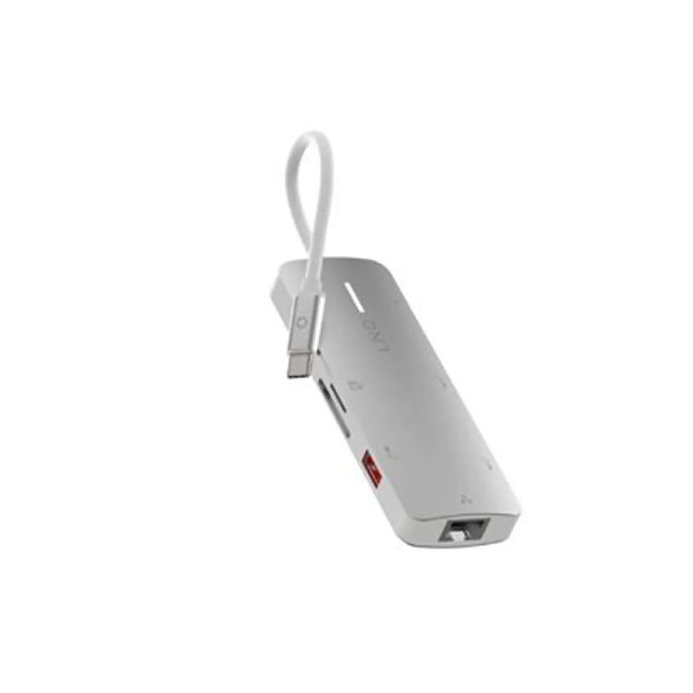 LinQ Hub Multiport Pro 8-en-1 HDMI 4K USB-C Power Delivery 140W 10Gbps Gris — image 4