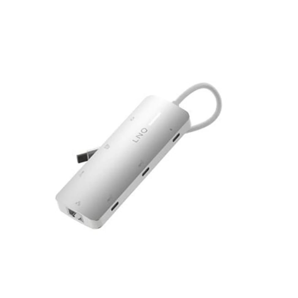 LinQ Hub Multiport Pro 8-en-1 HDMI 4K USB-C Power Delivery 140W 10Gbps Gris — image 5