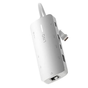 LinQ Hub Multiport Pro 8-en-1 HDMI 8K USB-C Power Delivery 140W 10Gbps Gris — image 2