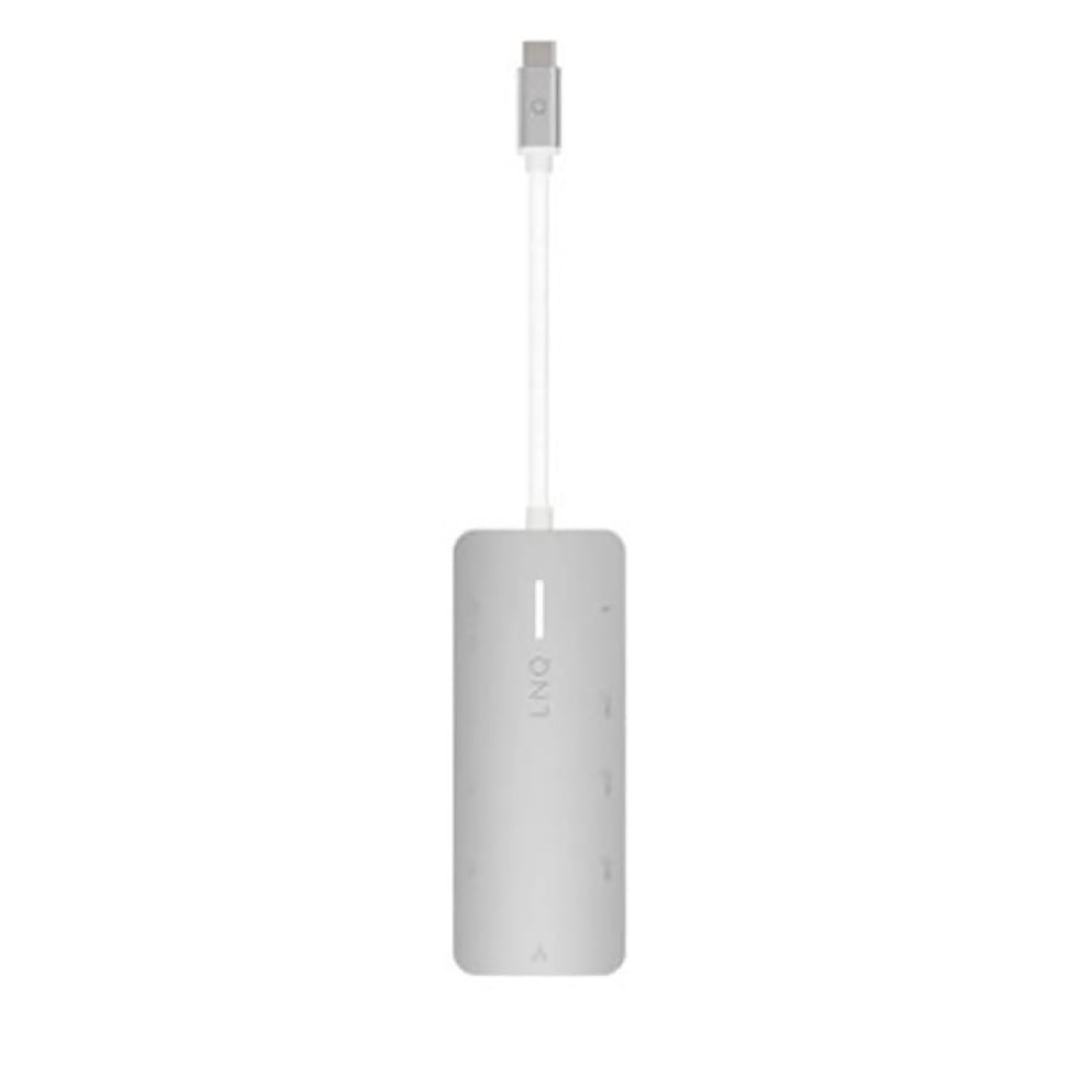 LinQ Hub Multiport Pro 8-en-1 HDMI 8K USB-C Power Delivery 140W 10Gbps Gris — image 3