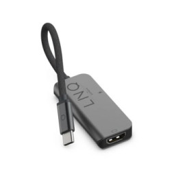LinQ Hub USB-C 2-en-1 100W Power Delivery Double HDMI 4K 60Hz en Aluminium Gris