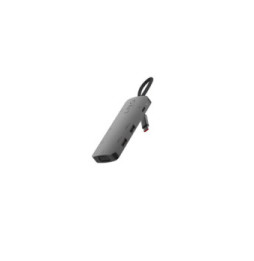 LinQ Hub USB-C Multiports 7-en-1 PD 100W HDMI Triple Affichage 4K/VGA/USB-A Gris