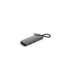 LinQ Hub USB-C Multiports 7-en-1 PD 100W HDMI Triple Affichage 4K/VGA/USB-A Gris