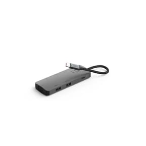 LinQ Hub USB-C Multiports 7-en-1 PD 100W HDMI Triple Affichage 4K/VGA/USB-A Gris — image 3