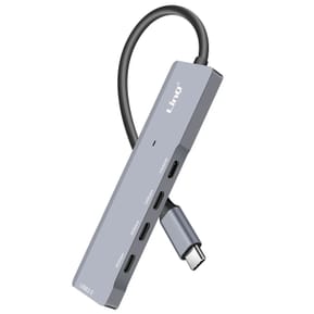 LinQ Hub USB-C OTG vers 3x USB C 5Gbps + USB 3.0 + USB C Power Delivery 60W Noir — image 2
