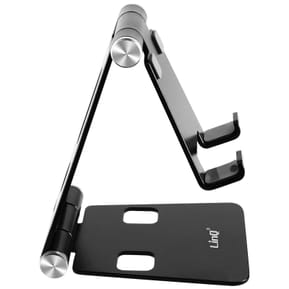 LinQ Mini Support Bureau Noir Pliable pour Smartphone, Ultra Compact — image 2