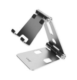 LinQ Mini Support Bureau Pliable Argent pour Smartphone,