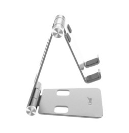 LinQ Mini Support Bureau Pliable Argent pour Smartphone,