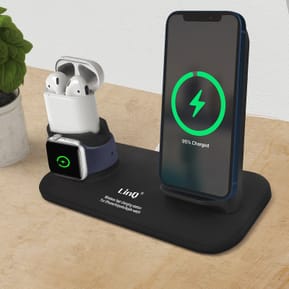 LinQ Station de charge iPhone / Apple Watch / Airpods Charge Rapide Noir — image 3