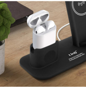 LinQ Station de charge iPhone / Apple Watch / Airpods Charge Rapide Noir