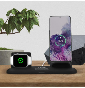 LinQ Station de charge iPhone / Apple Watch / Airpods Charge Rapide Noir