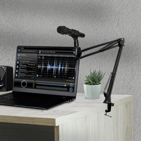 LinQ Support Micro Bras de Suspension Articulé Fixation Bureau Pliable Noir — image 4