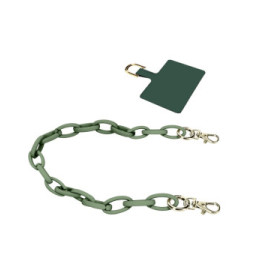 Moxie Bijou de Téléphone Chaîne Grosse Maille 58cm Série Milano Vert