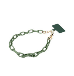 Moxie Bijou de Téléphone Chaîne Grosse Maille 58cm Série Milano Vert