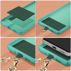 Moxie Bijou de Téléphone Chaîne Grosse Maille 58cm Série Milano Vert — image 4