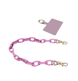 Moxie Bijou de Téléphone Chaîne Grosse Maille 58cm Série Milano Violet