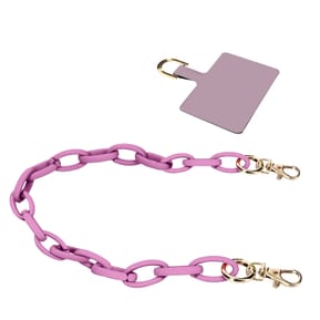 Moxie Bijou de Téléphone Chaîne Grosse Maille 58cm Série Milano Violet
