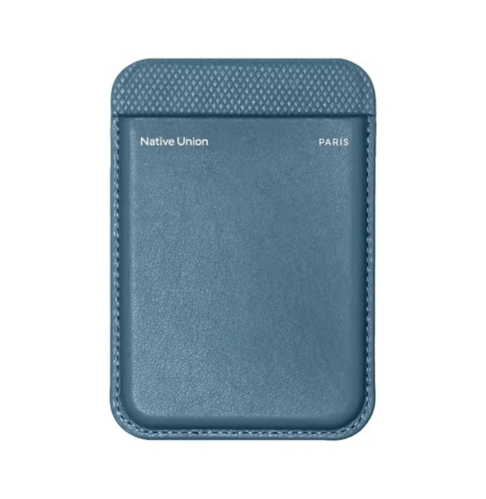 Native Union Porte-cartes Magnétique Compatible MagSafe (Re)Classic Bleu
