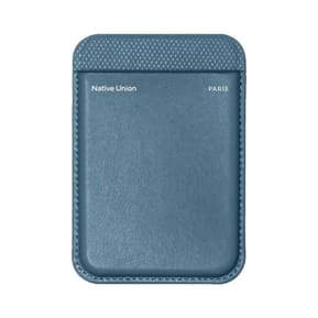Native Union Porte-cartes Magnétique Compatible MagSafe (Re)Classic Bleu